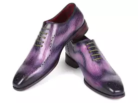 Paul Parkman Men's Wingtip Oxfords Purple - 741-PUR