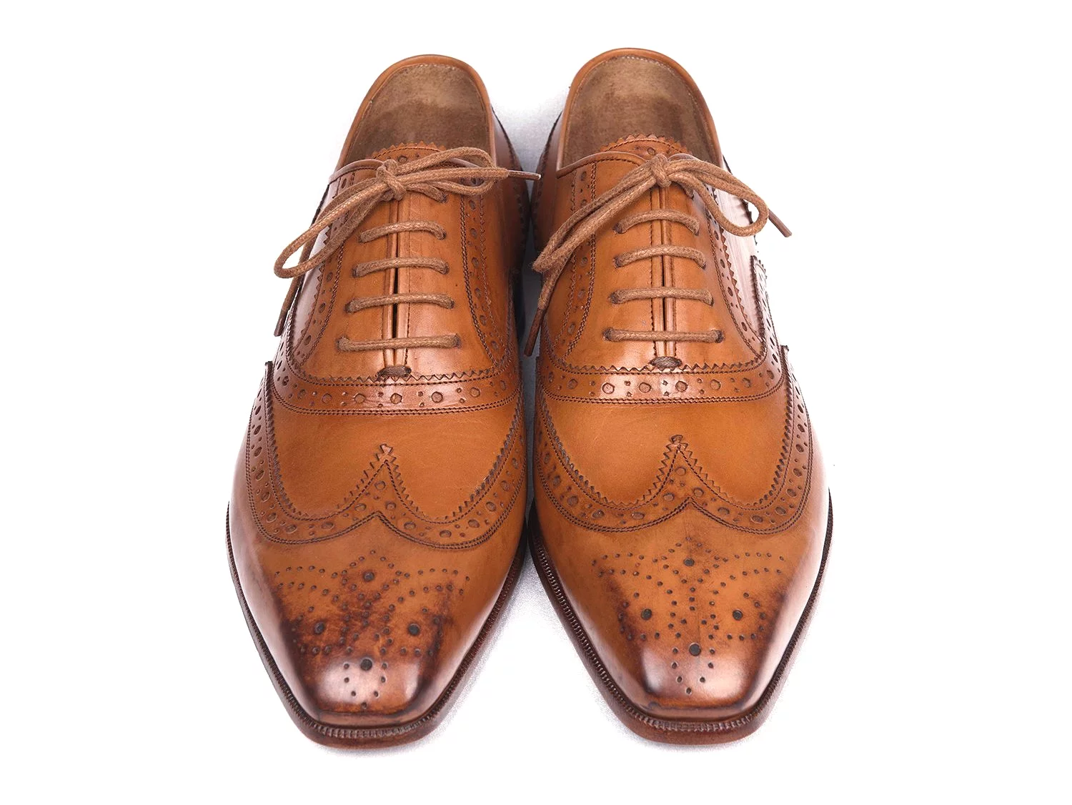 Paul Parkman Wingtip Oxfords Cognac