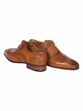 Paul Parkman Wingtip Oxfords Cognac