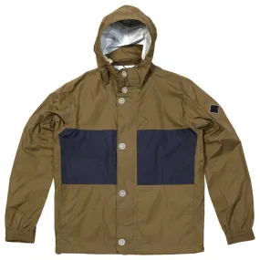 Paul Smith Nylon Waterproof Hooded JacketKhaki & Navy