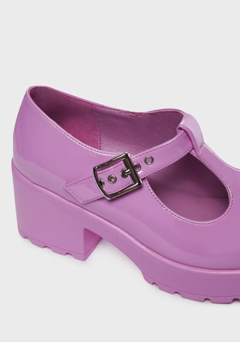 Pink PVC Sai Mary Janes-