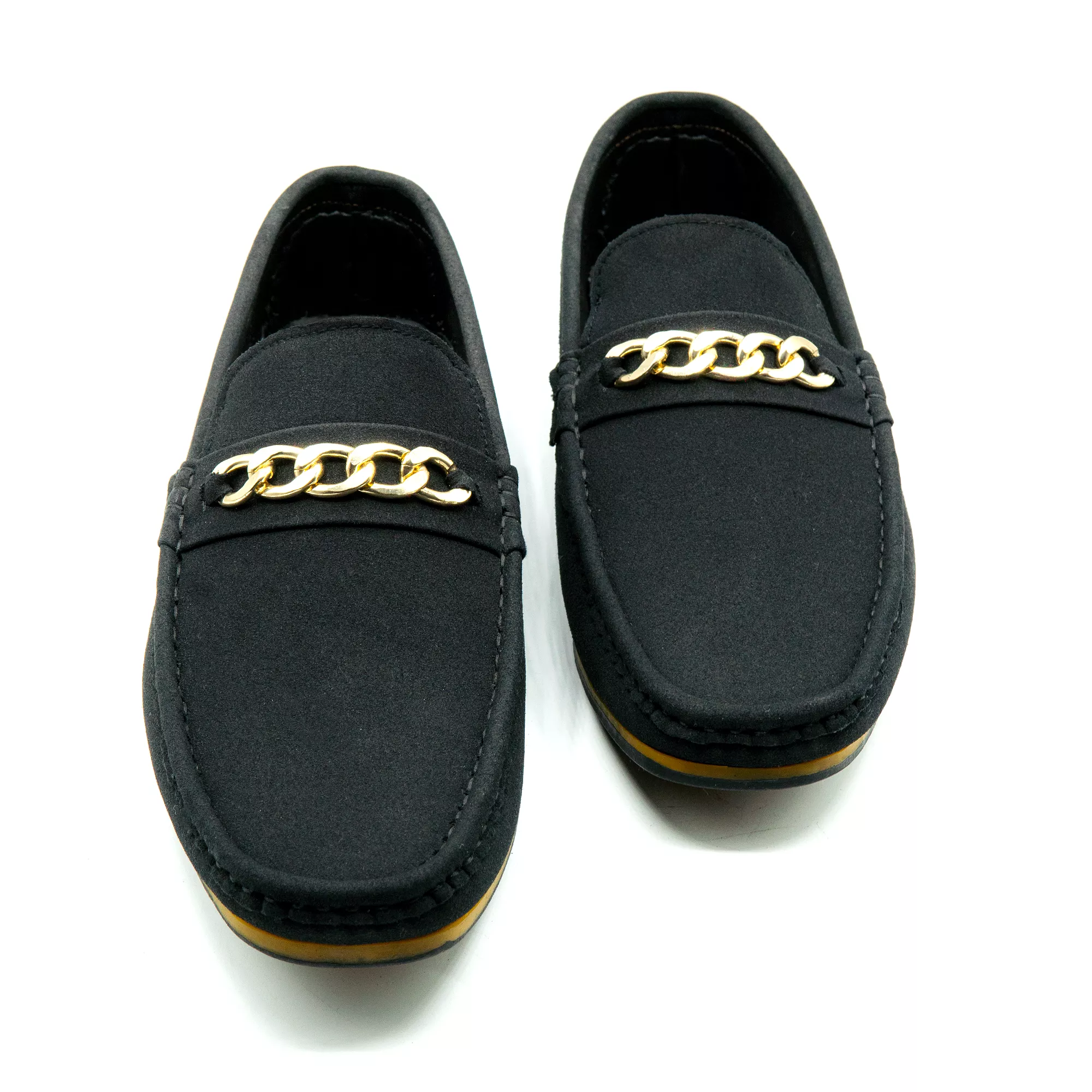 Premium PU Leather Chain Buckle Moccasins