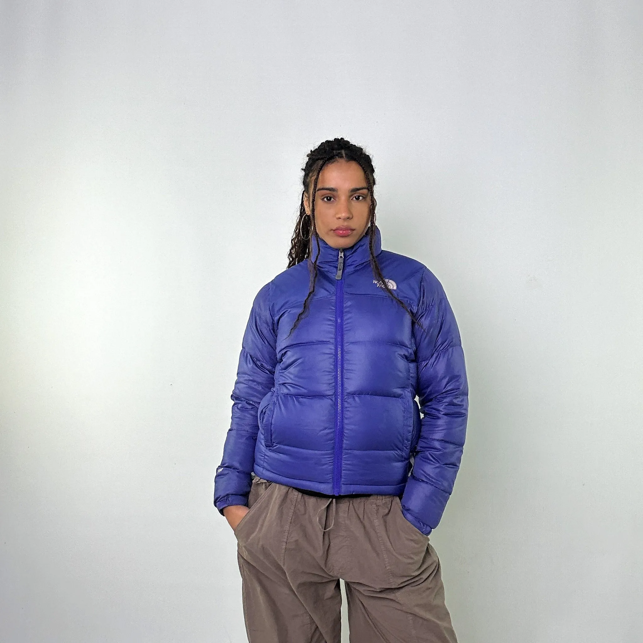 Purple 90s The North Face 700 Series Puffer Jacket Coat (S)