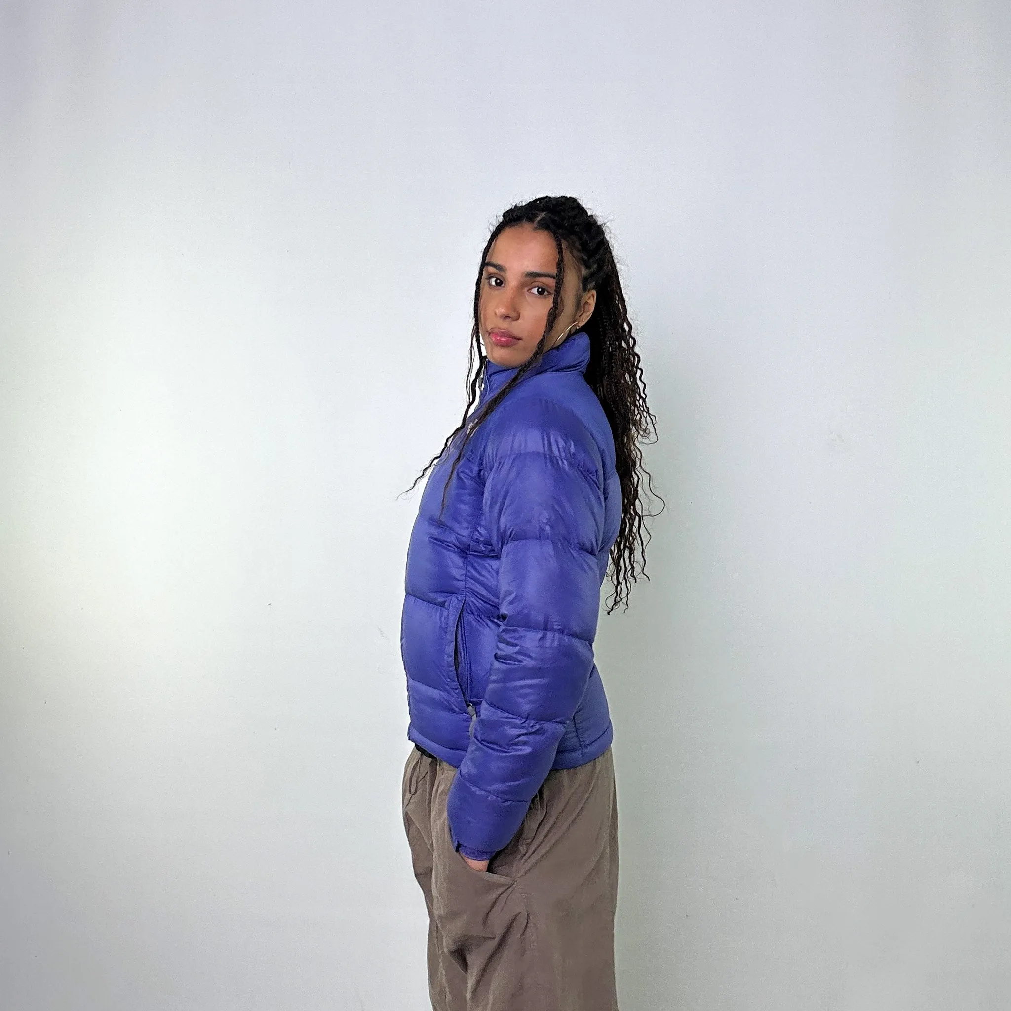 Purple 90s The North Face 700 Series Puffer Jacket Coat (S)