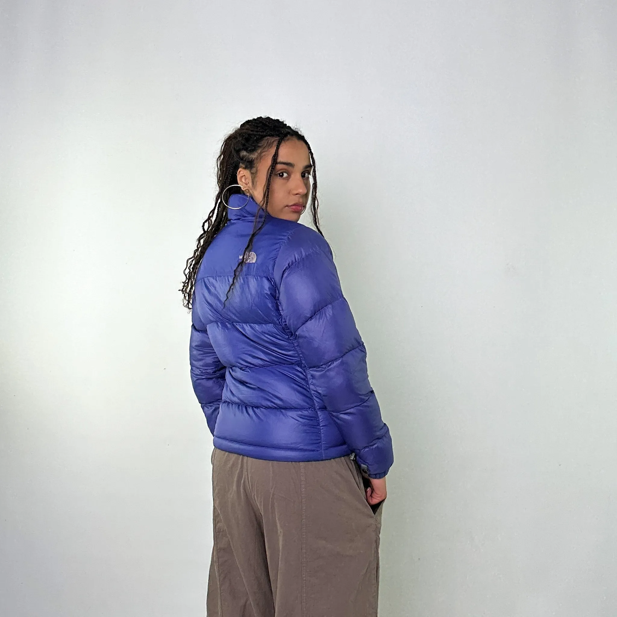 Purple 90s The North Face 700 Series Puffer Jacket Coat (S)