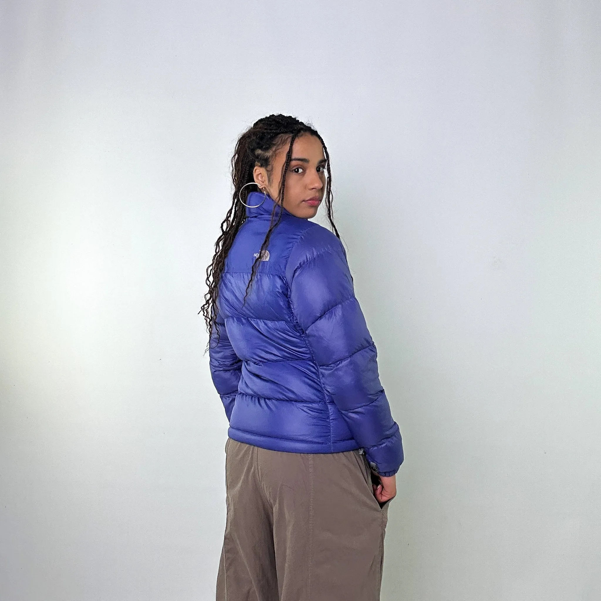 Purple 90s The North Face 700 Series Puffer Jacket Coat (S)