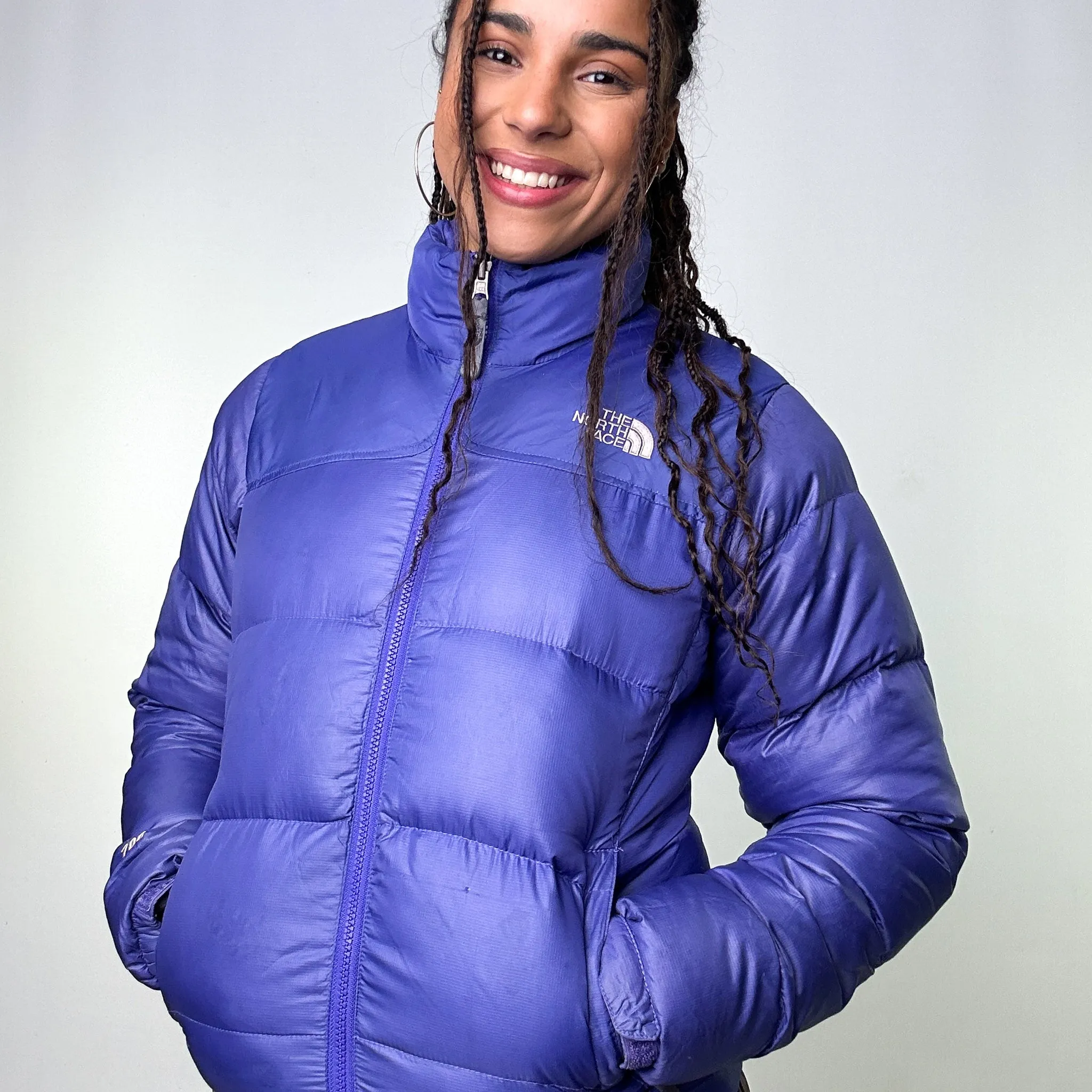 Purple 90s The North Face 700 Series Puffer Jacket Coat (S)