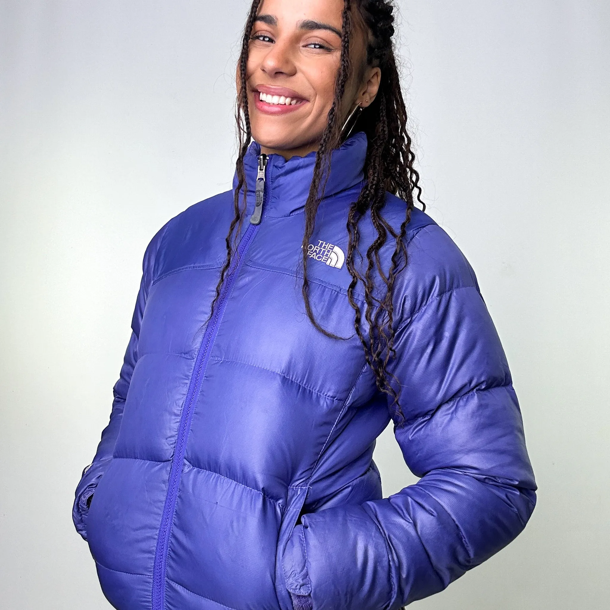 Purple 90s The North Face 700 Series Puffer Jacket Coat (S)