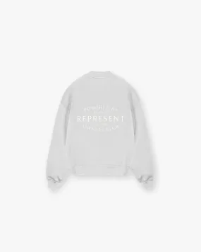 Represent Owners Club Stamp Sweater - Ash Grey