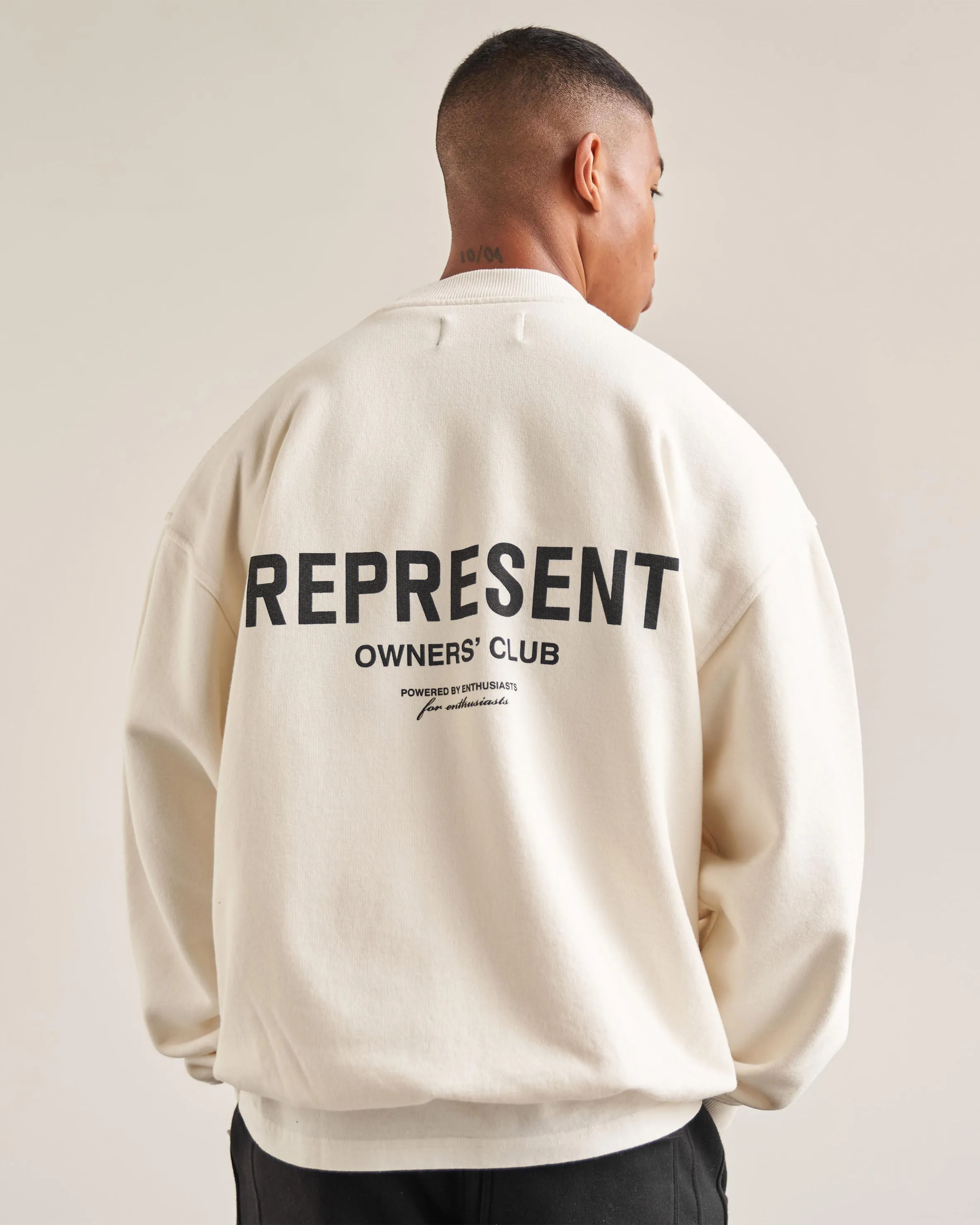 Represent Owners Club Sweater - Flat White