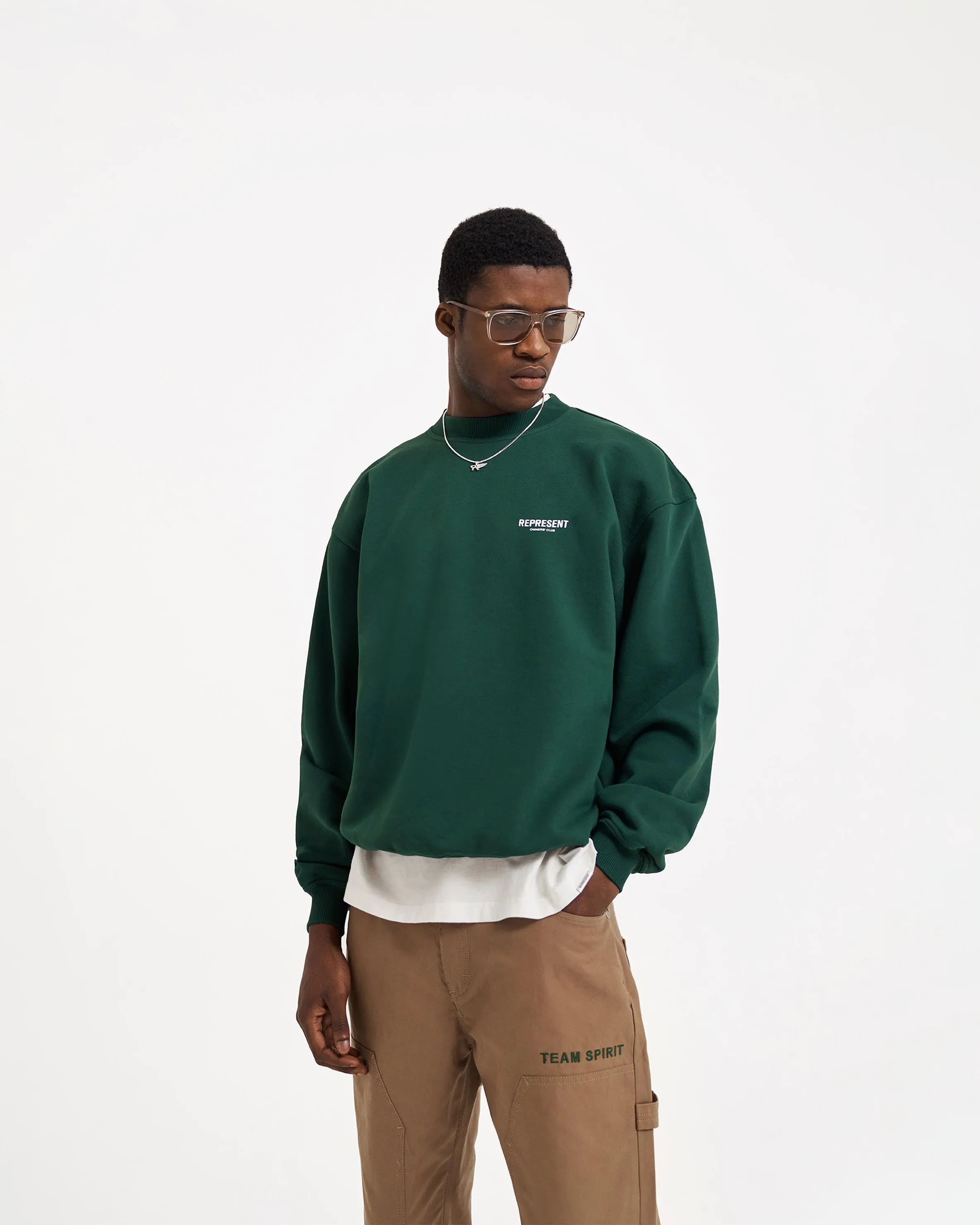 Represent Owners Club Sweater - Racing Green