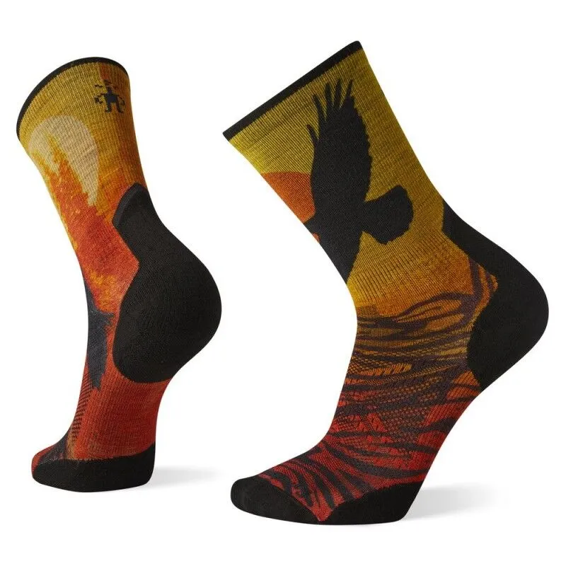 Smartwool  Athlete Edition Run Raven Print Crew - Calze running