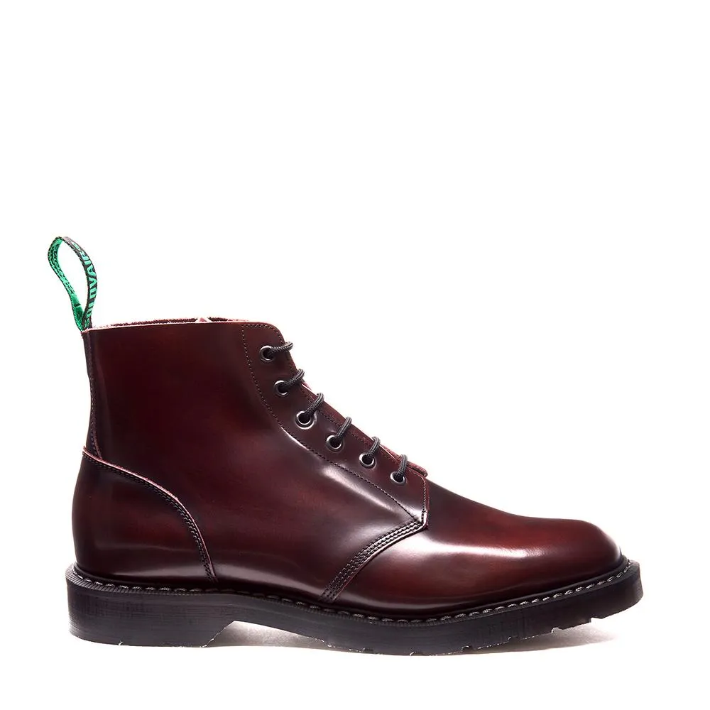 SOLOVAIR - BURGUNDY RUB-OFF 6 EYE ASTRONAUT BOOT