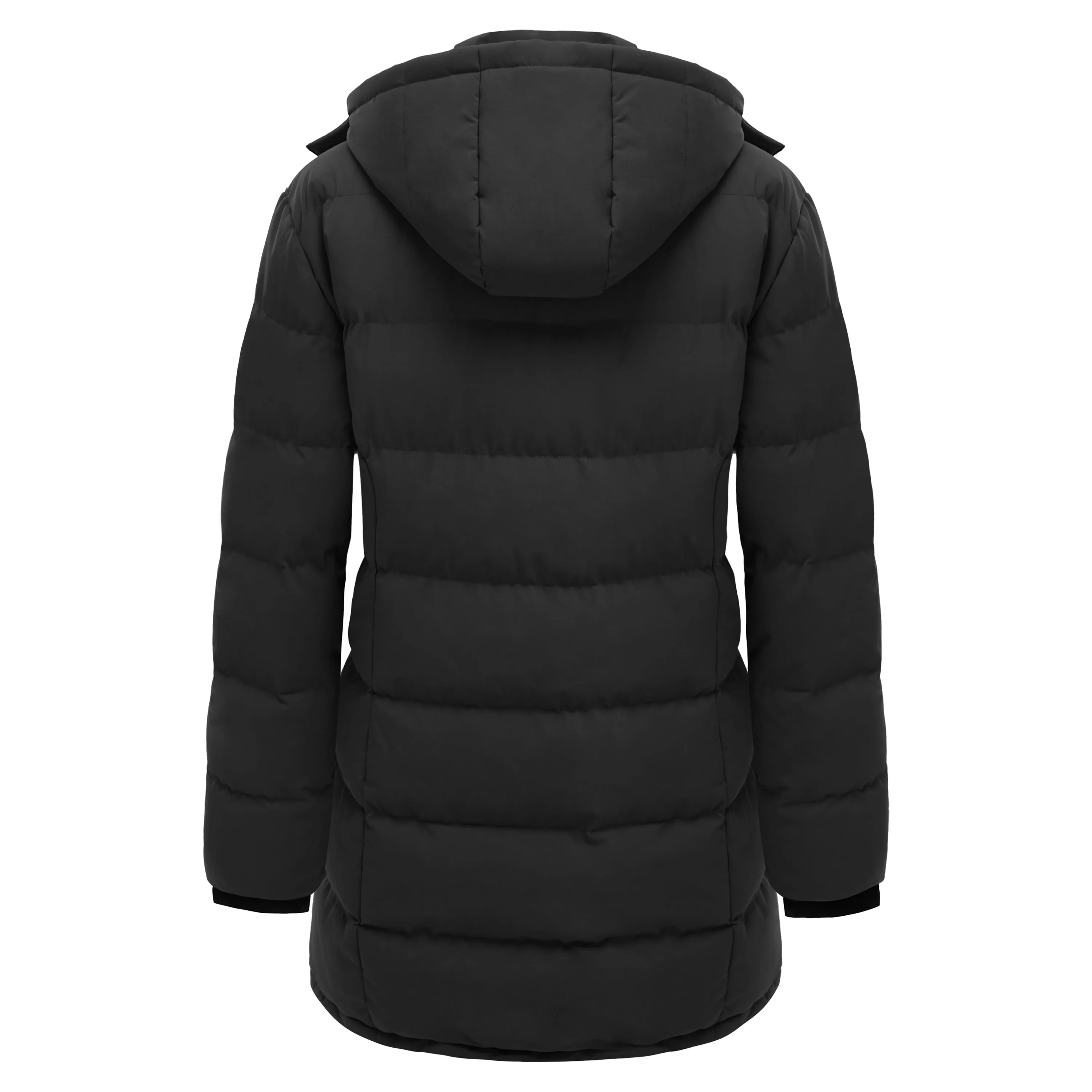 Soularge Women's Plus Size Winter Warm Long Insulated Puffer Jacket