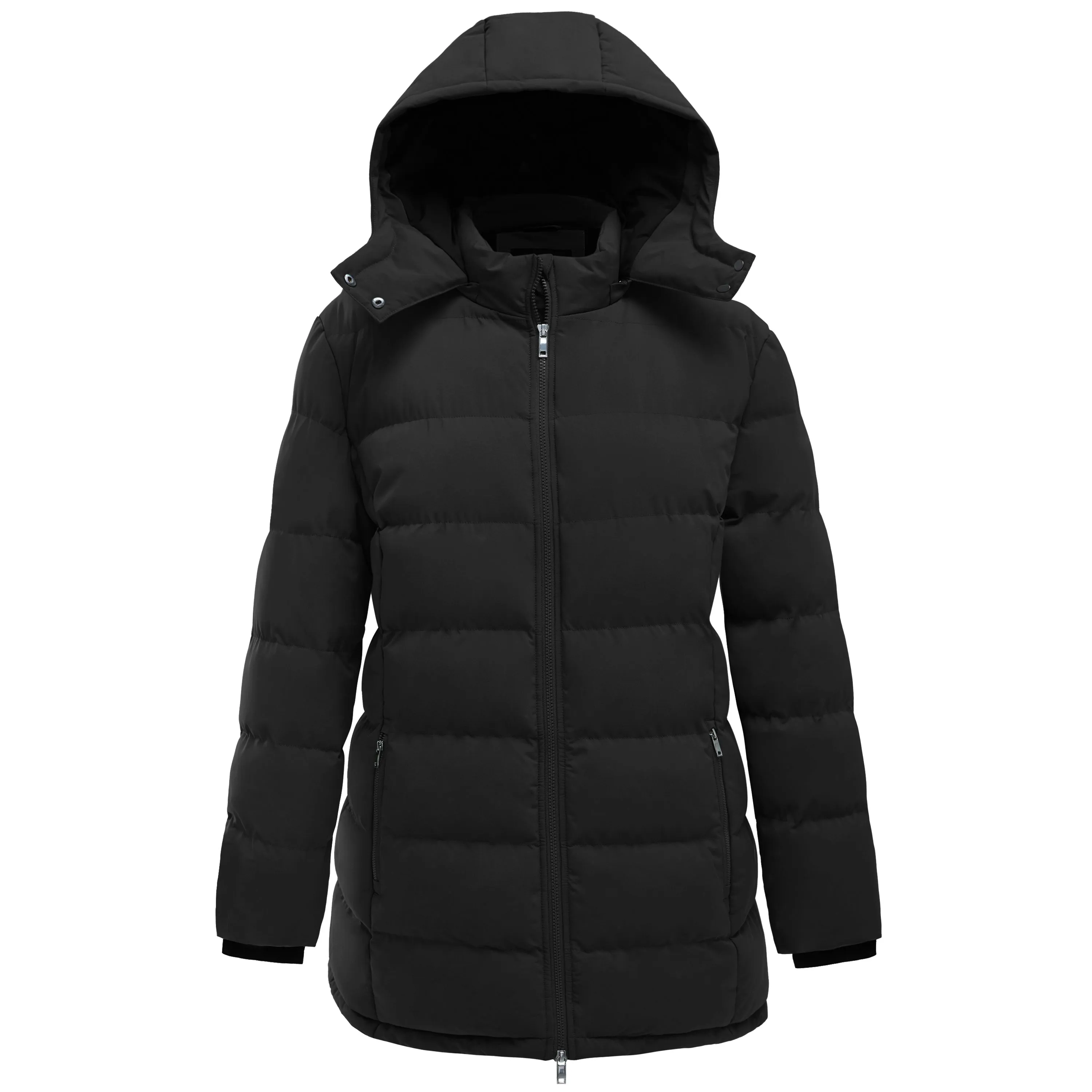 Soularge Women's Plus Size Winter Warm Long Insulated Puffer Jacket