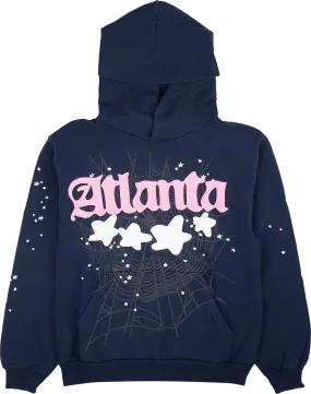 Sp5der Atlanta Hoodie Navy