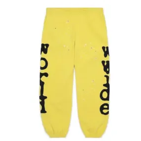 Sp5der Beluga Sweatpants Yellow