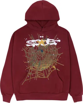 Sp5der - Hoodie - Maroon