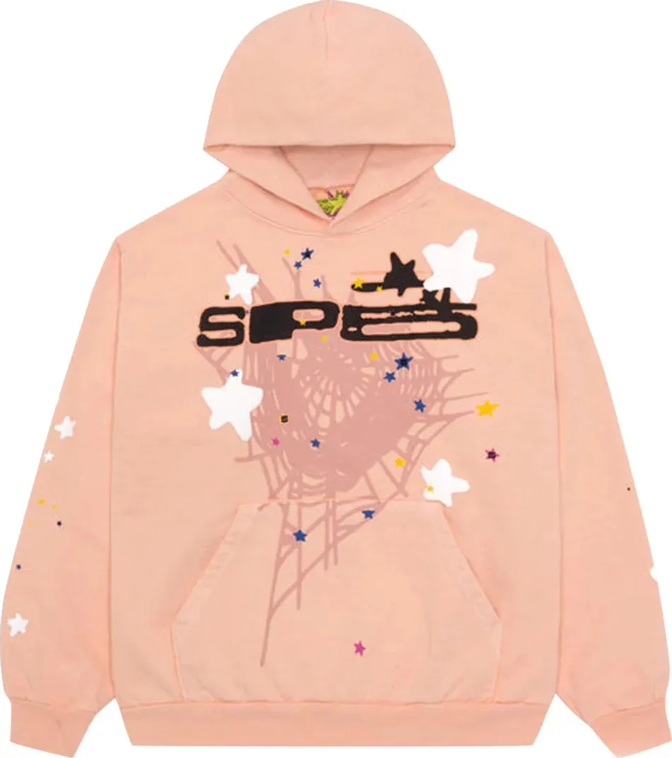 Sp5der Hoodie Peach