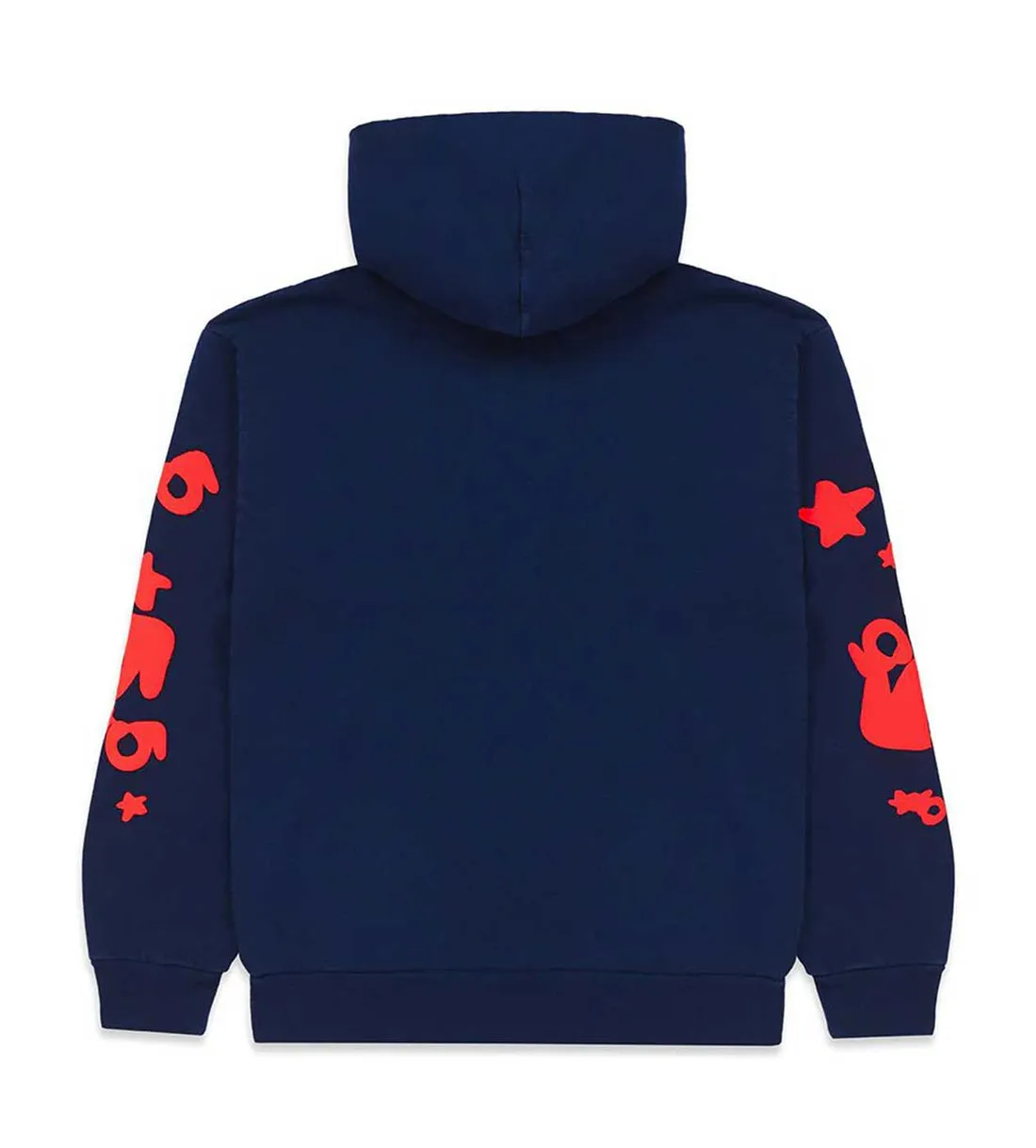 Sp5der Worldwide Beluga Hoodie - Navy Red