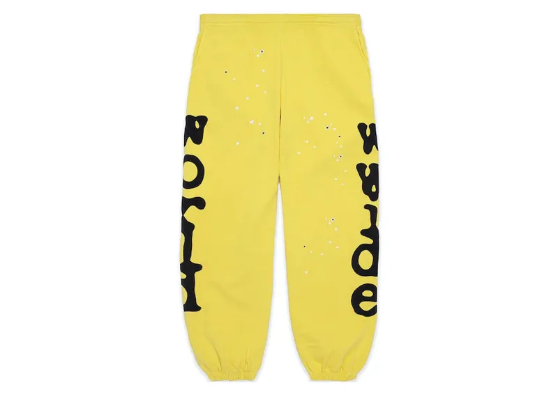 Sp5der Yellow Beluga Sweatpants