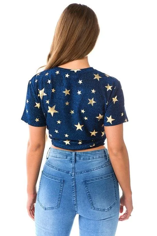 Star round neckline Tee