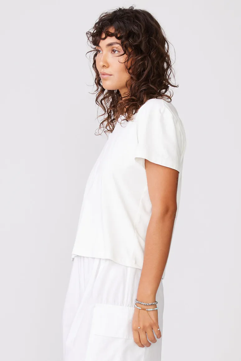 Stateside - Cloud Jersey Short Sleeve Crew - Paper