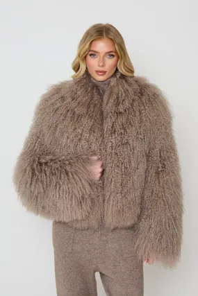 Stella Mongolian Fur Coat