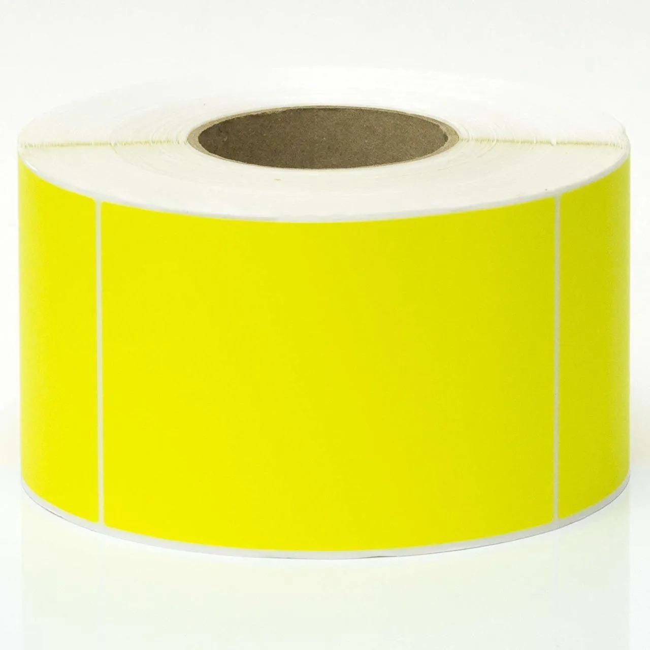 Stock Forms Thermal Transfer Labels Permanent Adhesive Perforated 100x150mm Yellow Roll 1000