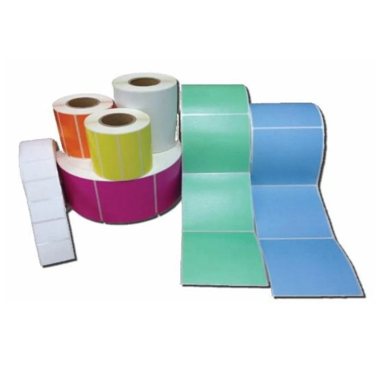 Stock Forms Thermal Transfer Labels Permanent Adhesive Perforated 100x150mm Yellow Roll 1000