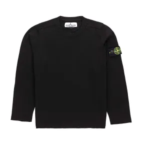 Stone Island Black Cotton Jumper For Boy