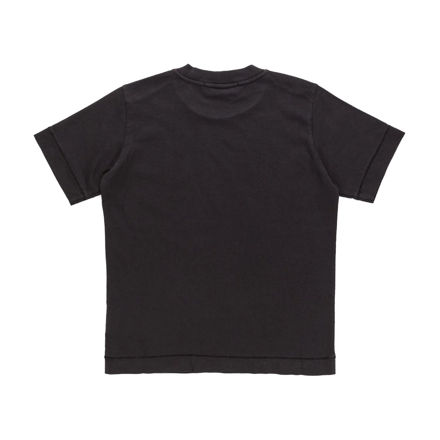 Stone Island Boy Black Logo Patch T-Shirt