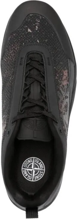 Stone Island Grime panelled sneakers Black