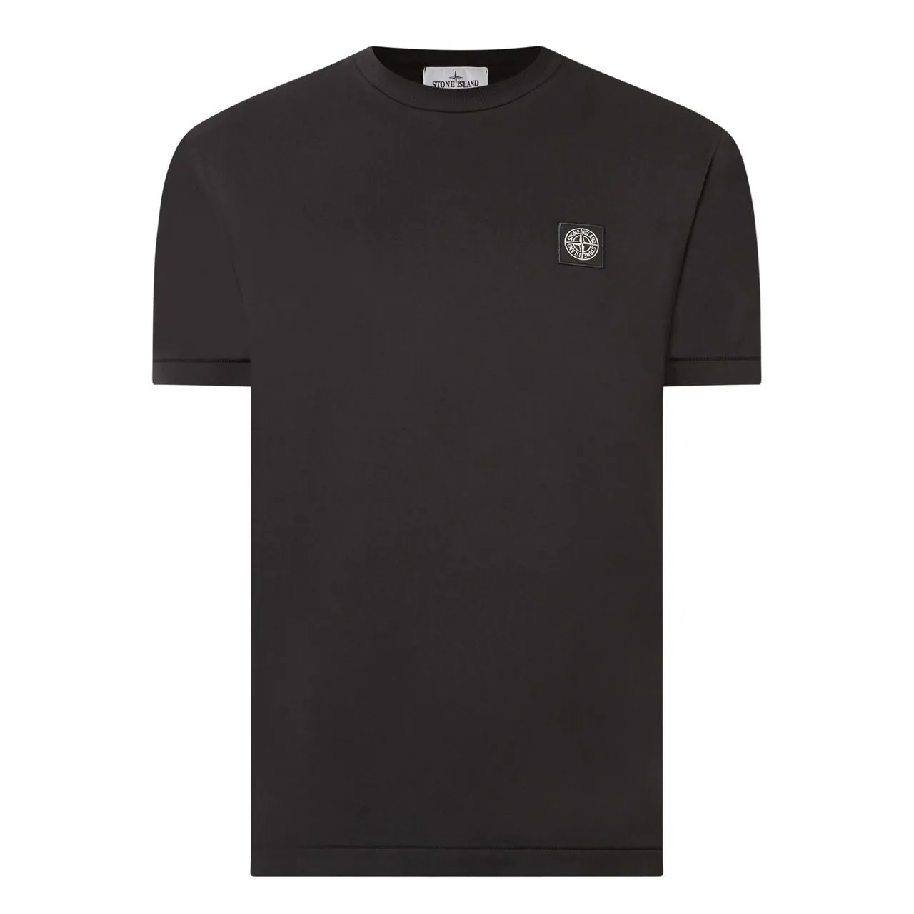 STONE ISLAND Logo Badge T-Shirt - Black