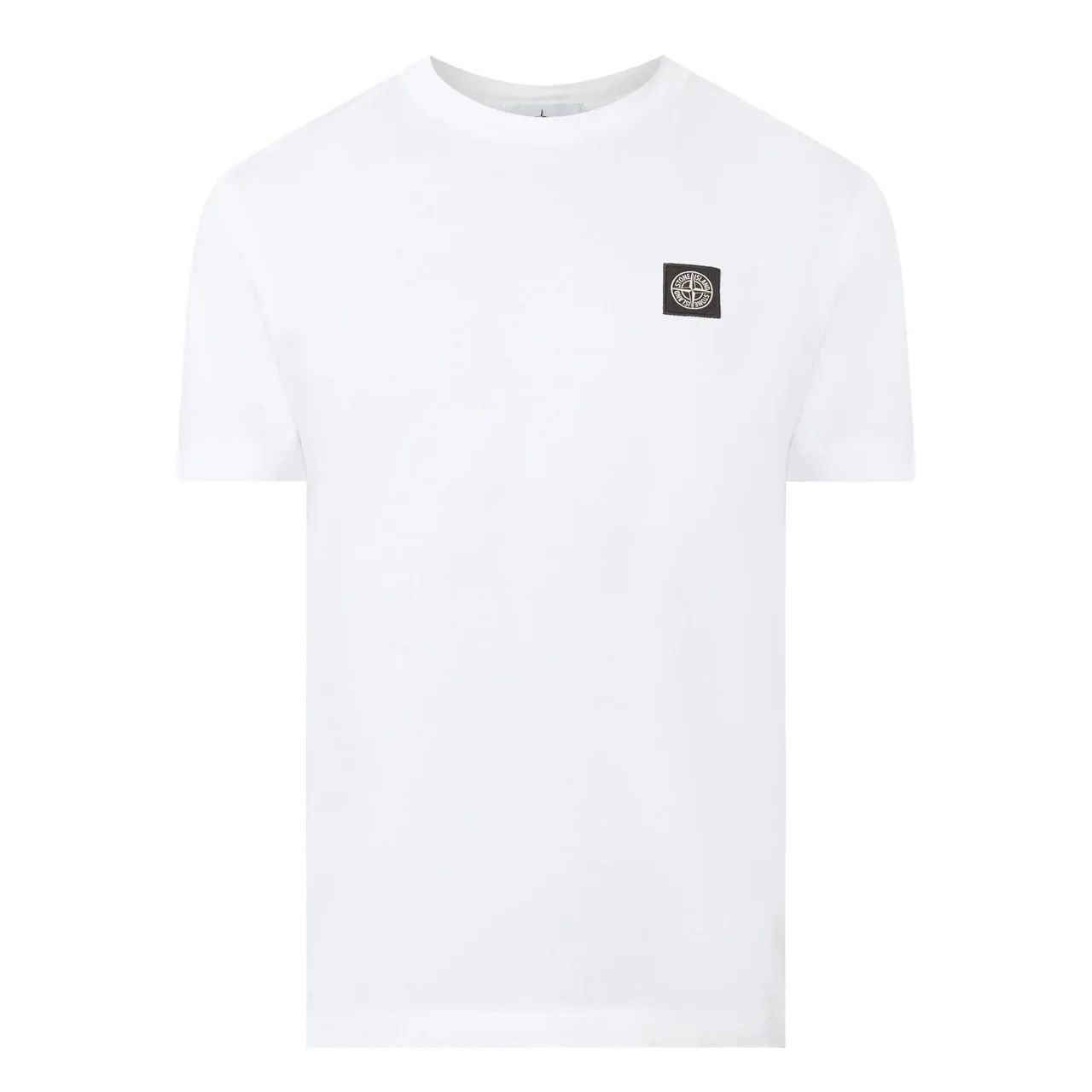 STONE ISLAND Logo Badge T-Shirt - White