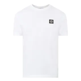 STONE ISLAND Logo Badge T-Shirt - White