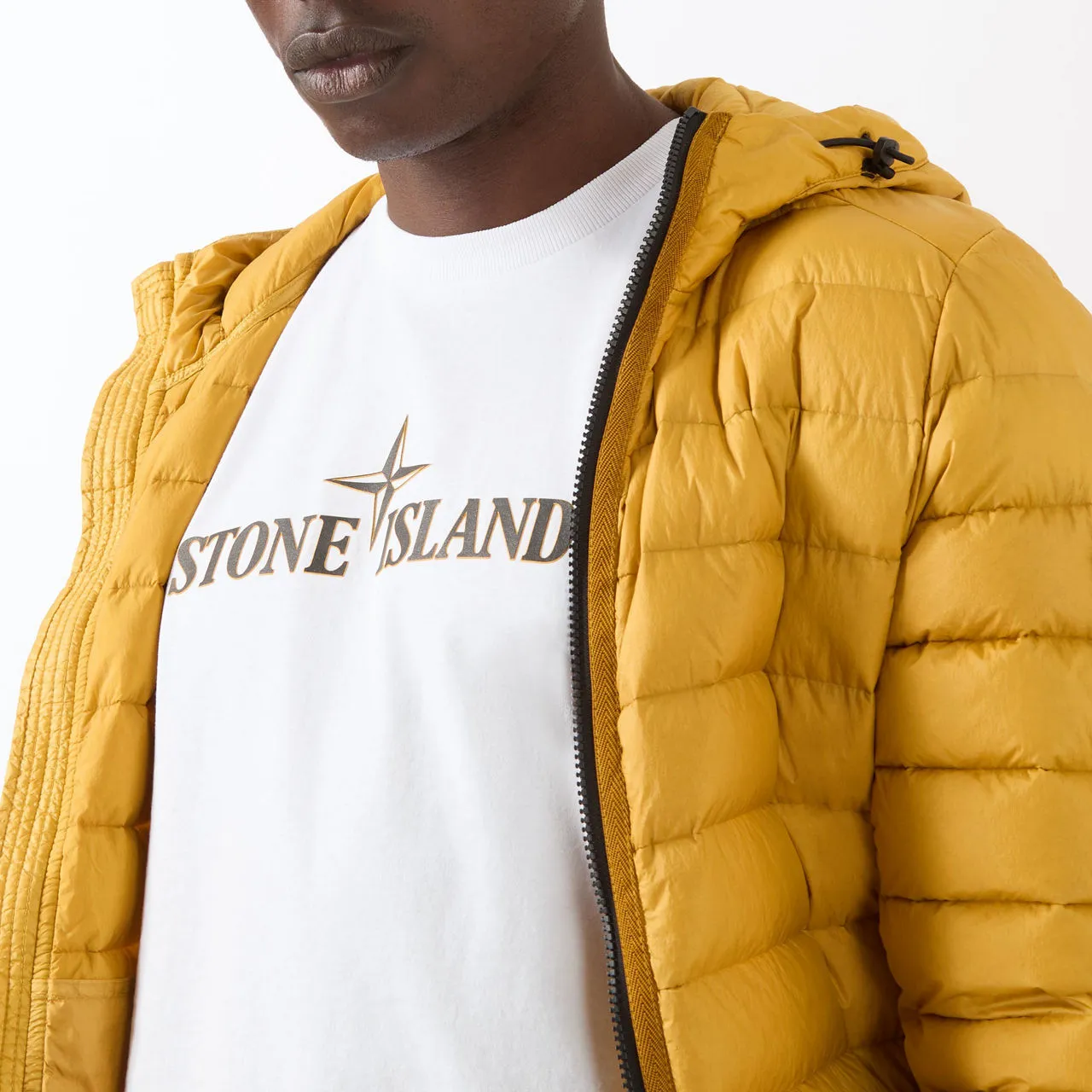 STONE ISLAND Logo Graphic T-Shirt - White