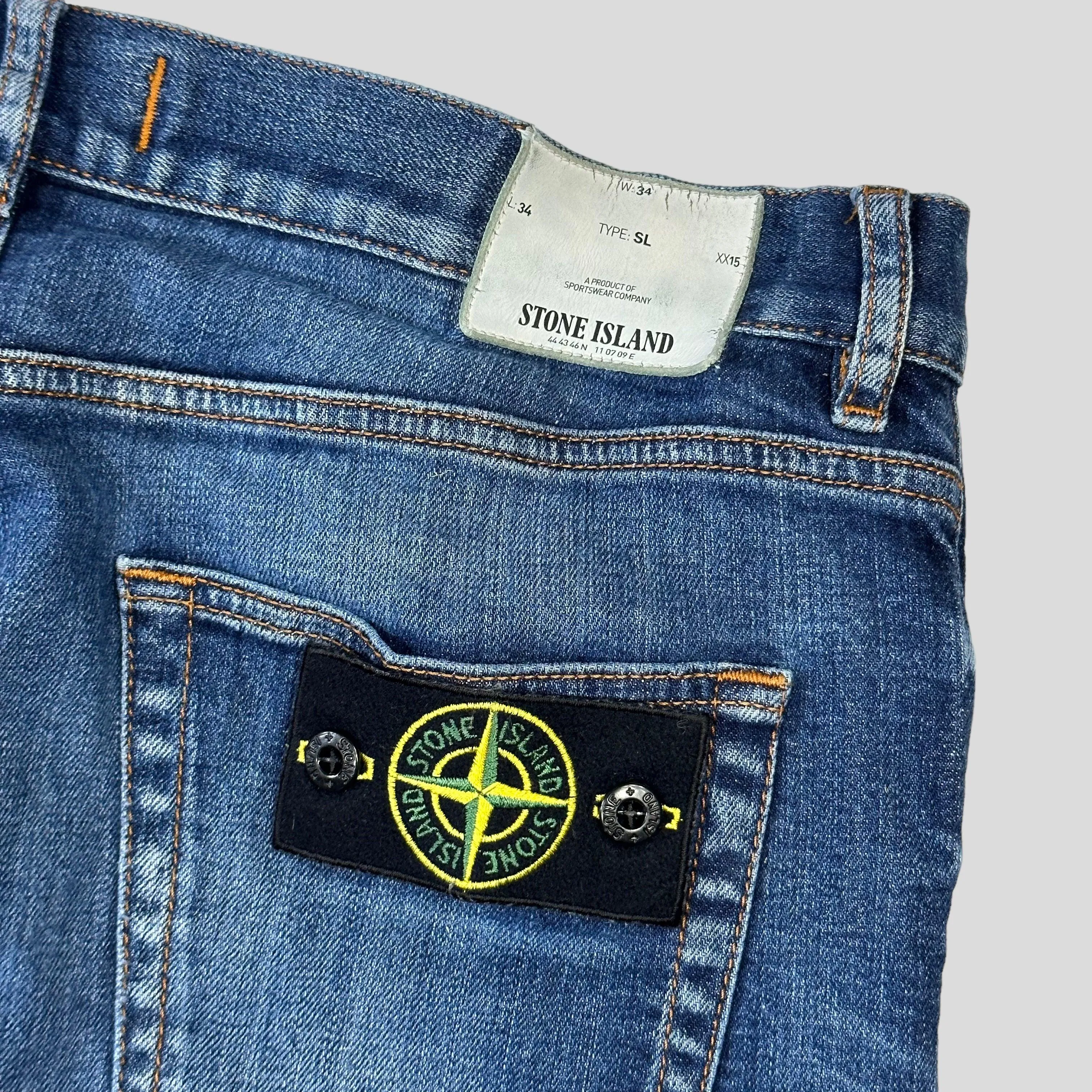 Stone Island Mid Wash Denim Jeans - 32-34