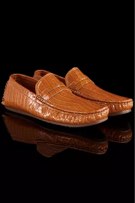 Stone Men Mustard Synthetic Leather Comfortable Loafers