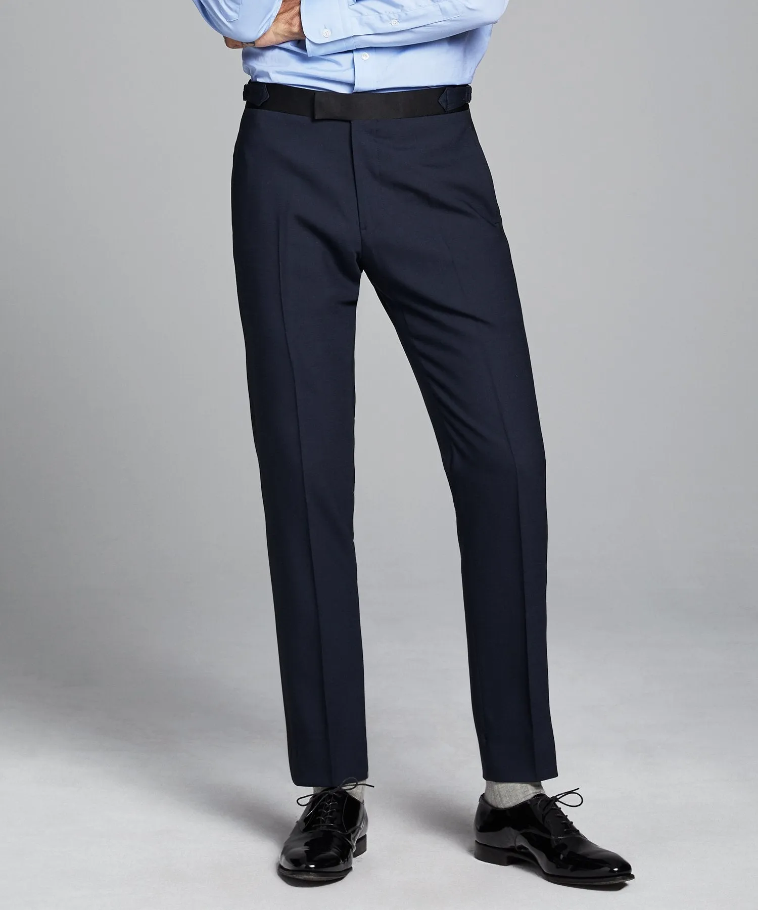 Sutton Tuxedo Pant in Italian Navy Wool