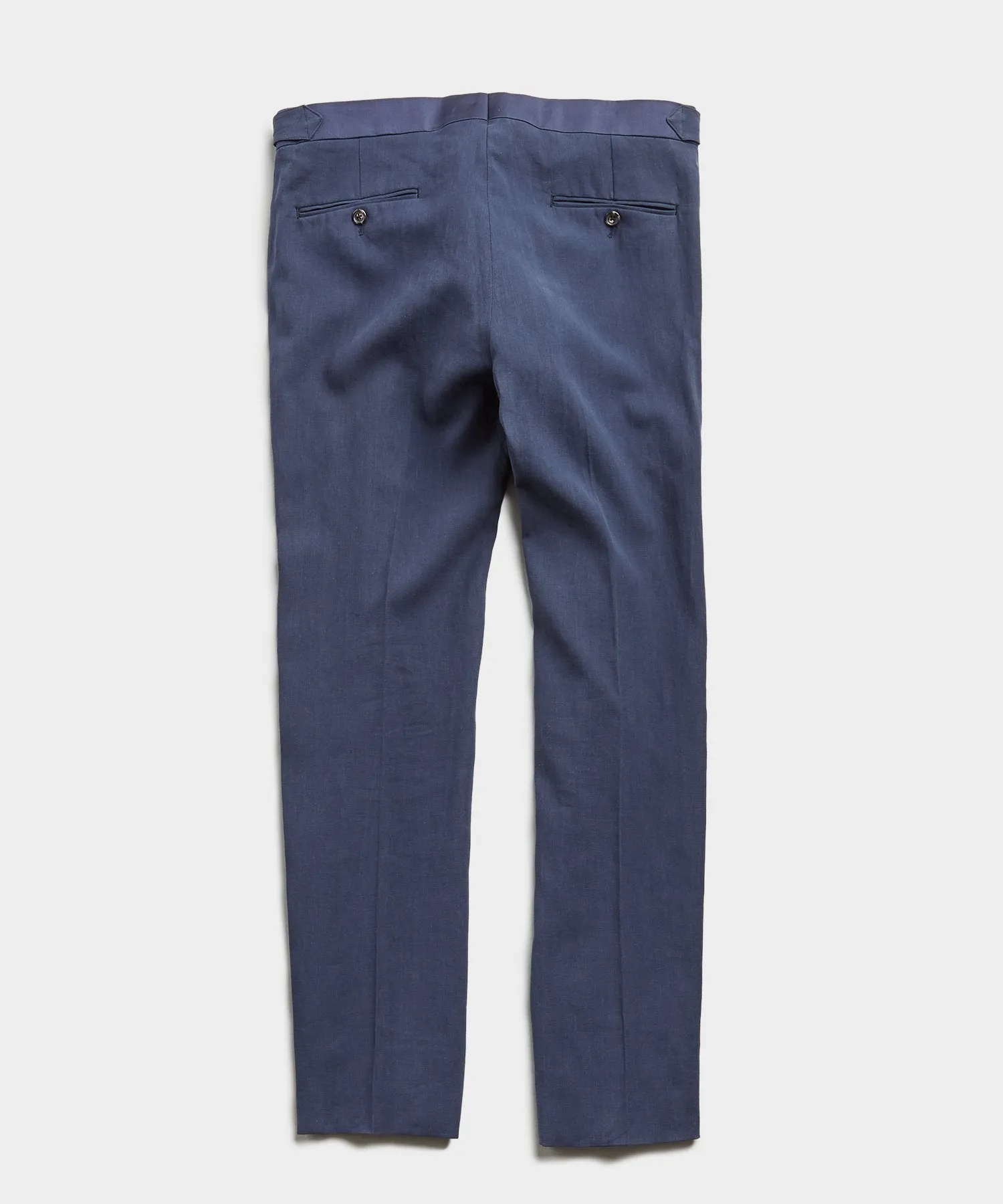 Sutton Tuxedo Pant in Navy Italian Linen