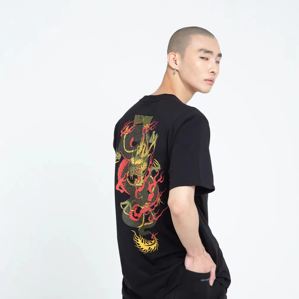 T-SHIRT DOLLY NOIRE Ryu Dragon Tee Black