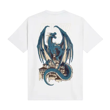 T-Shirt Drago  Blu/Bianca Dolly Noire