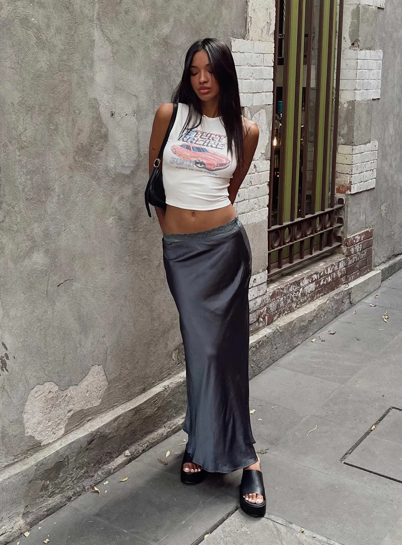 The Charmaine Maxi Skirt Slate