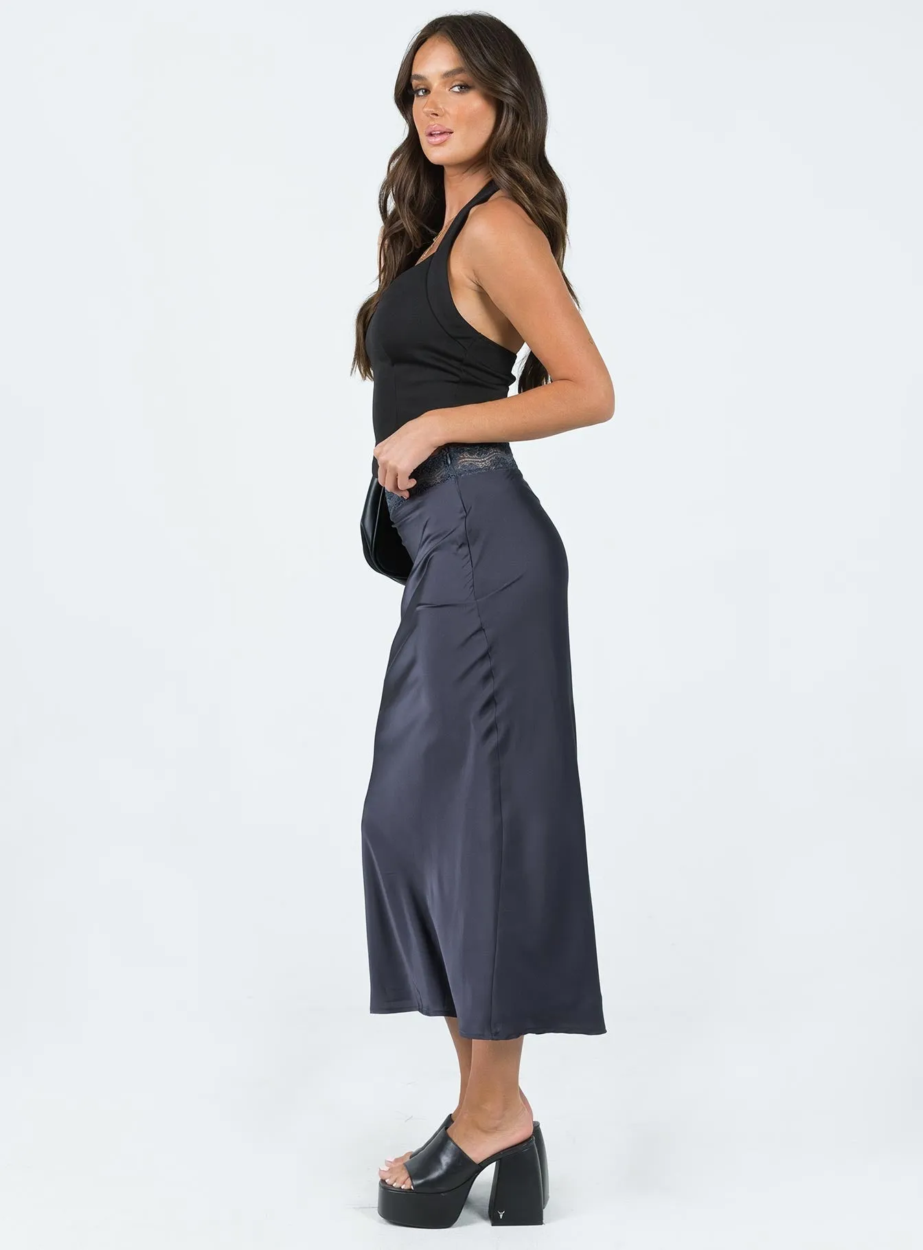 The Charmaine Maxi Skirt Slate