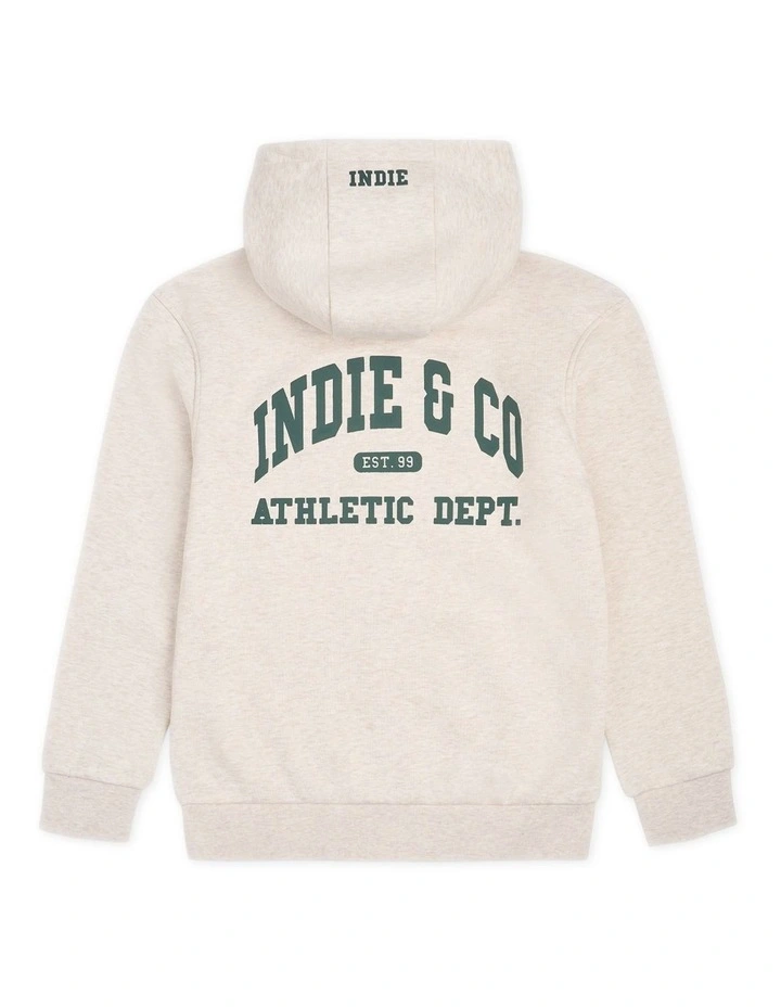 The Stateside Hoodie (8-14 years) in Wheat/Green