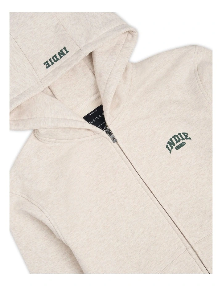 The Stateside Hoodie (8-14 years) in Wheat/Green