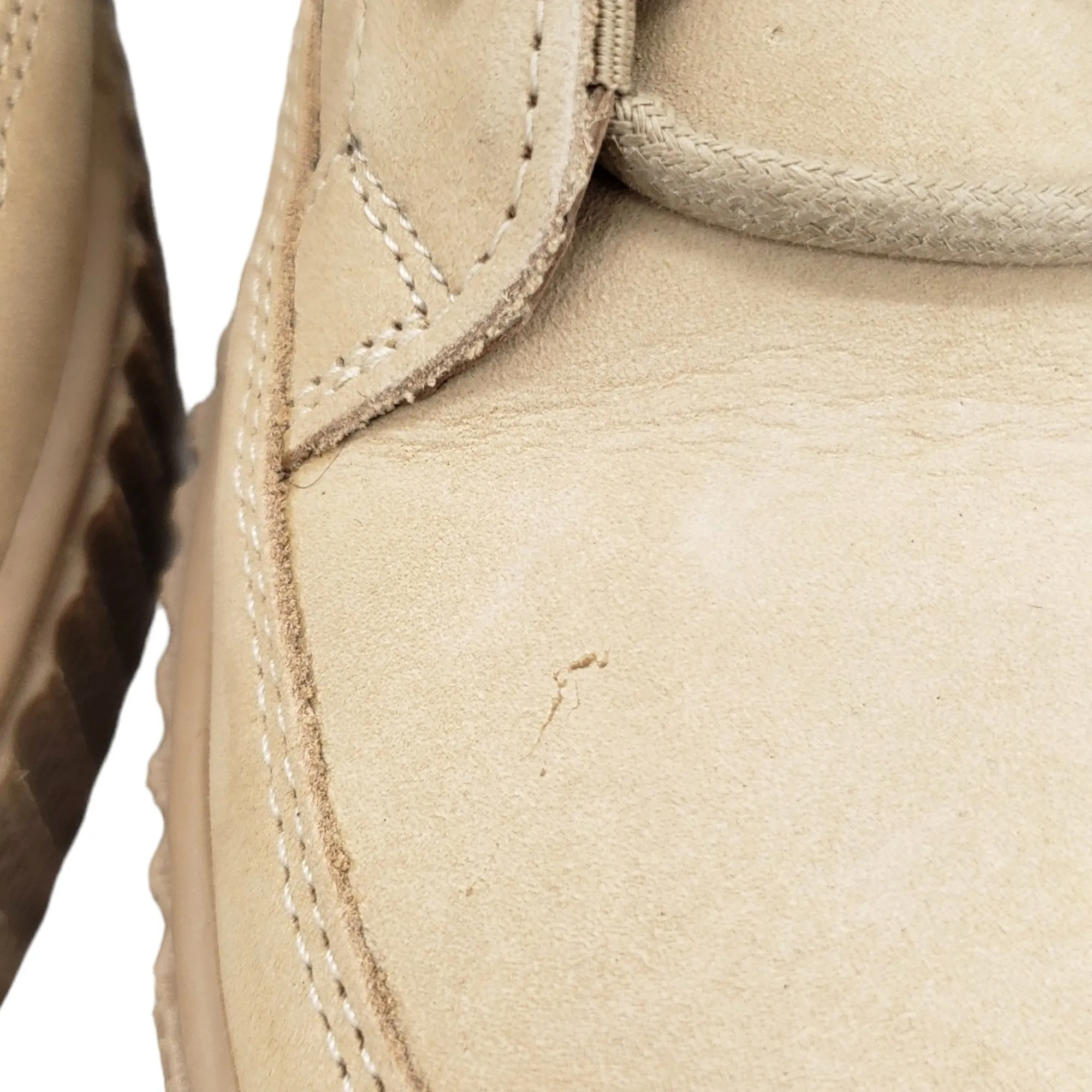 Tommy Hilfiger Beige Suede Warm Lined Lace-Up Boot