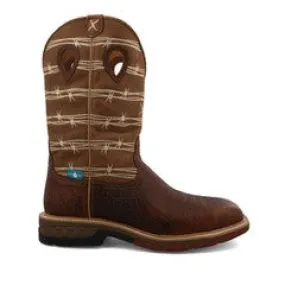 TWISTED X MXBAW05 12 BROWN WP WESTERN WORK BOOT