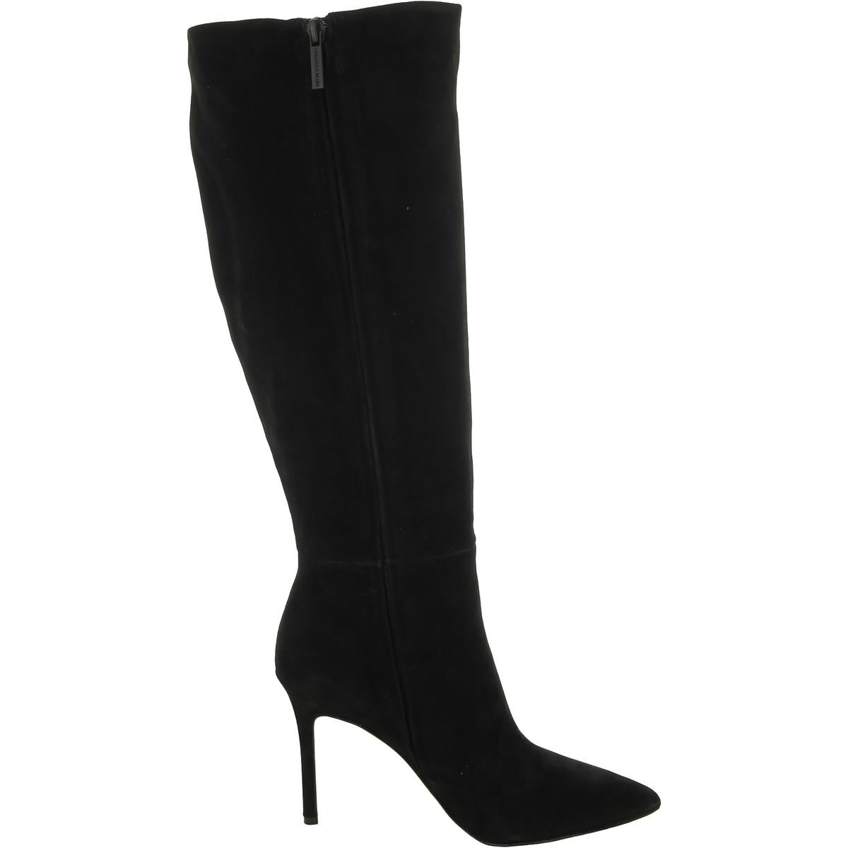 Veronica Beard Womens Lisa Suede Heel Knee-High Boots